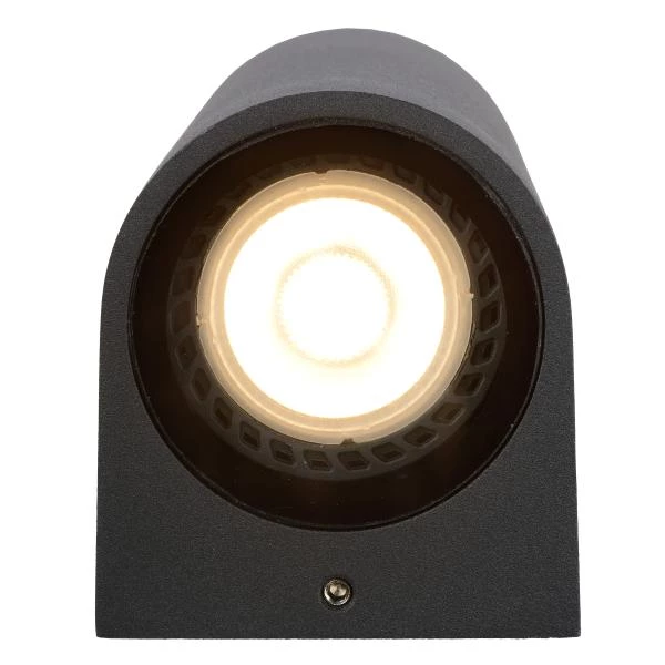 Lucide ZARO - Wall spotlight / Wall light Indoor/Outdoor - 2xGU10 - IP44 - Black - detail 1